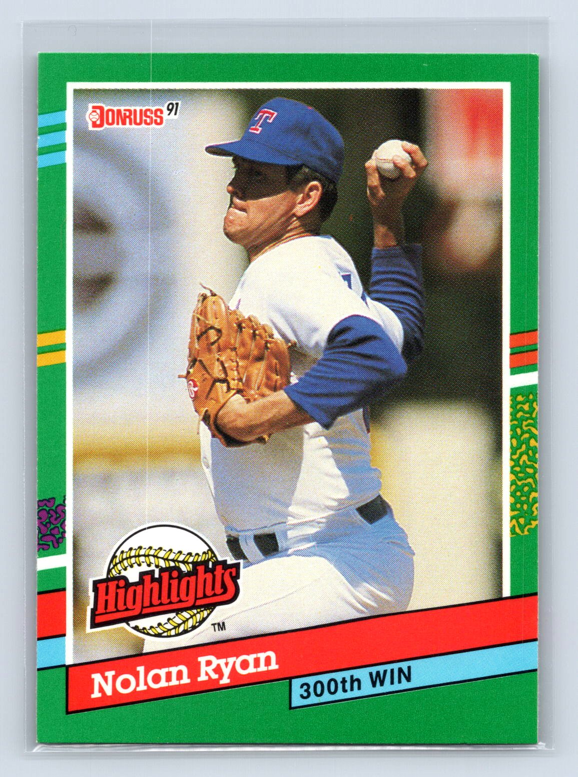 Nolan Ryan Donruss Highlights 300th Win Rangers Nolan Ryan Donruss Highlights 300th Win Rangers