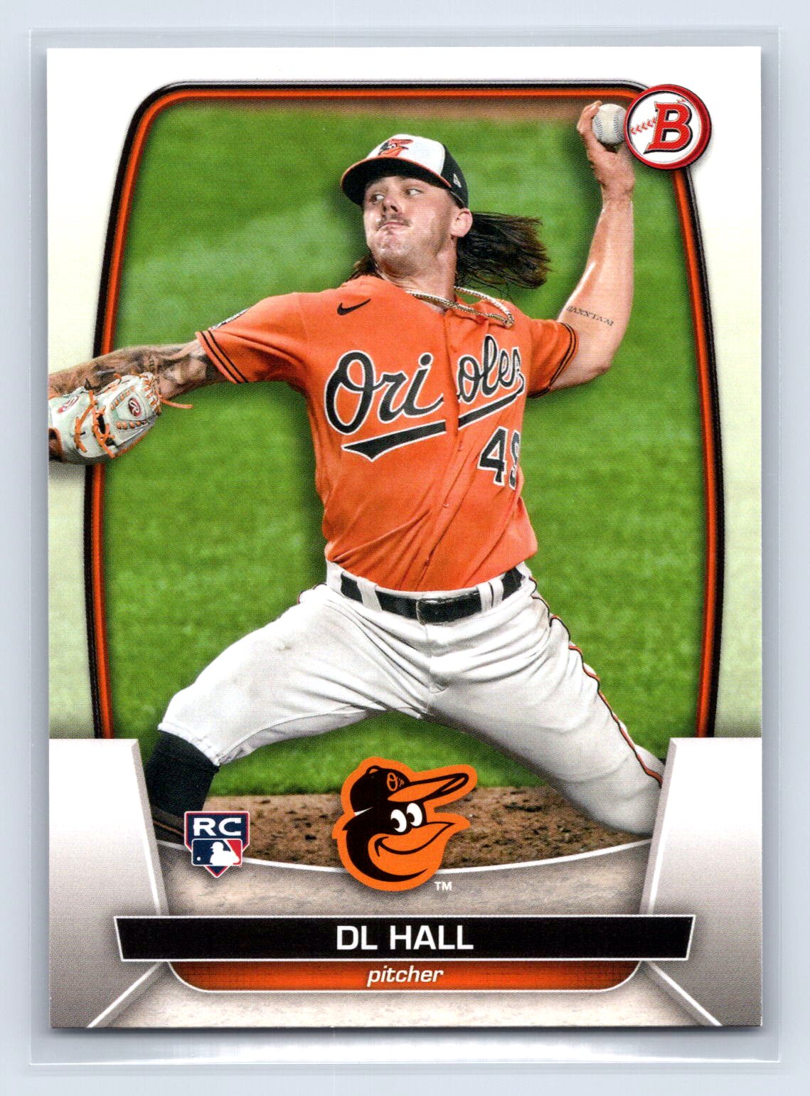 DL Hall 2023 Bowman Paper RC Orioles DL Hall 2023 Bowman Paper RC Orioles