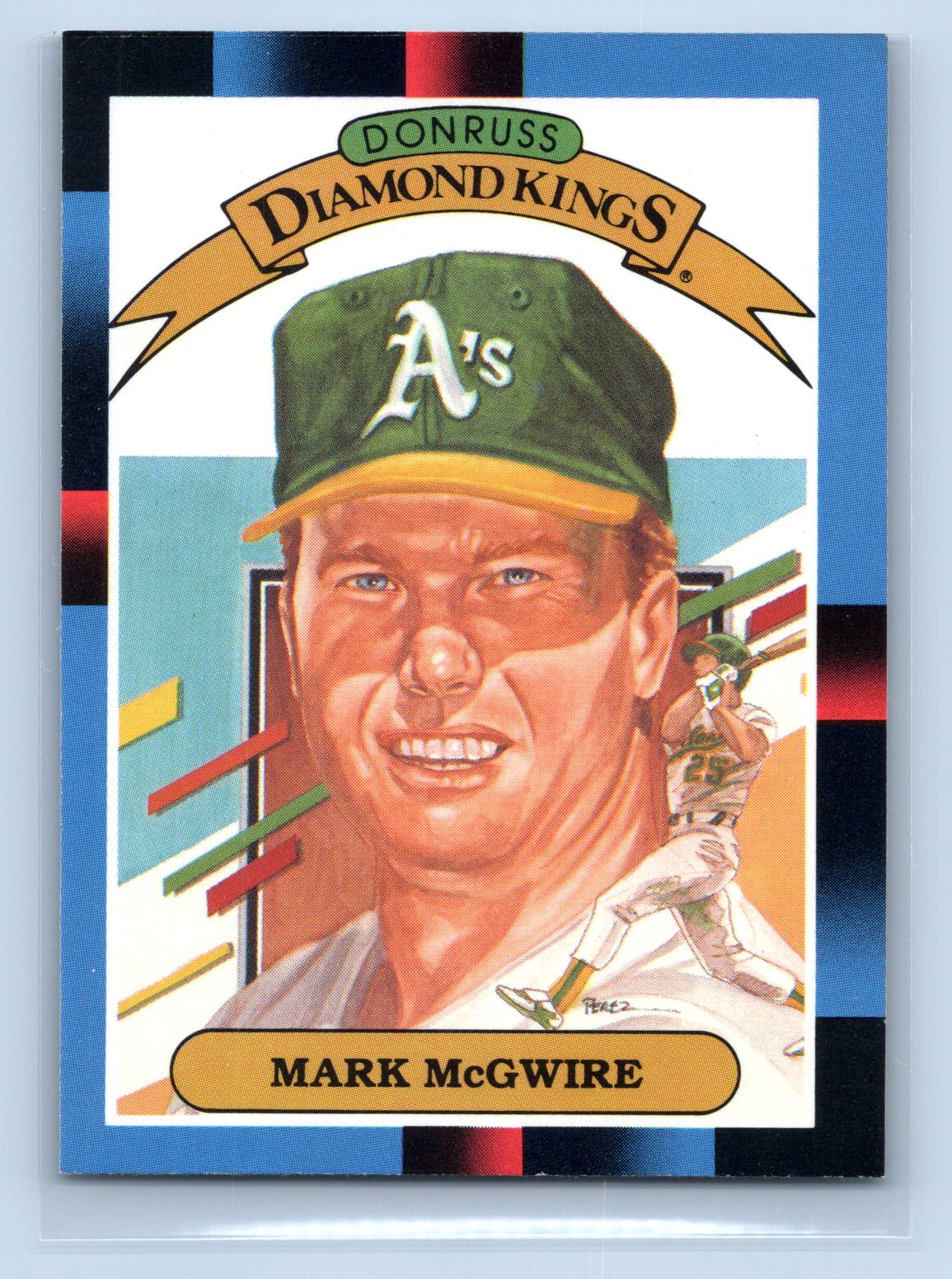 Mark McGwire Donruss Diamond Kings Athletics Mark McGwire Donruss Diamond Kings Athletics