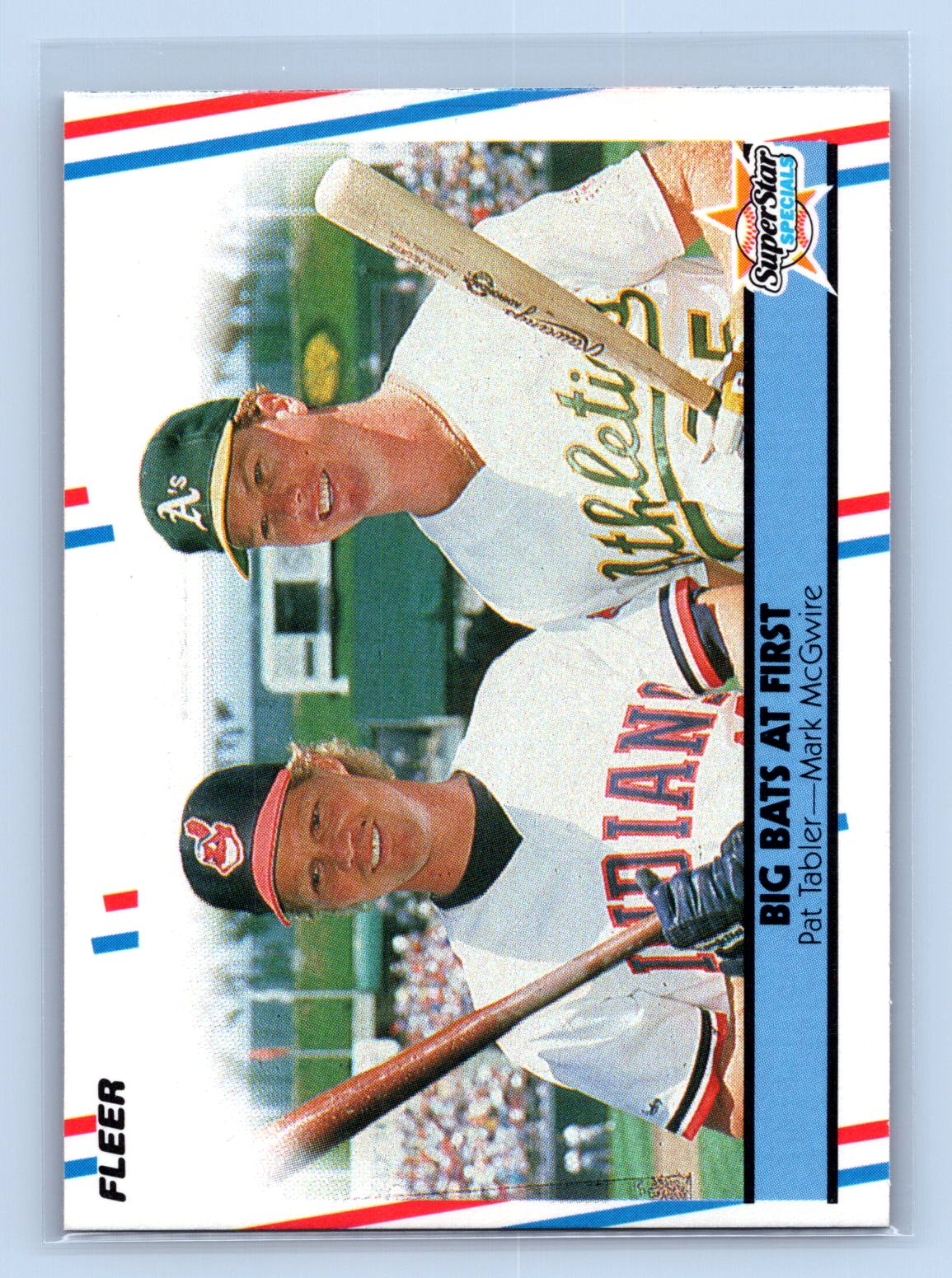 Mark McGwire Fleer Big Bats at First Athletics Mark McGwire Fleer Big Bats at First Athletics