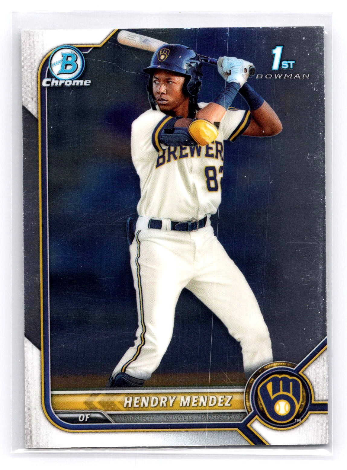 Hendry Mendez 2022 1st Bowman Chrome Brewers Hendry Mendez 2022 1st Bowman Chrome Brewers