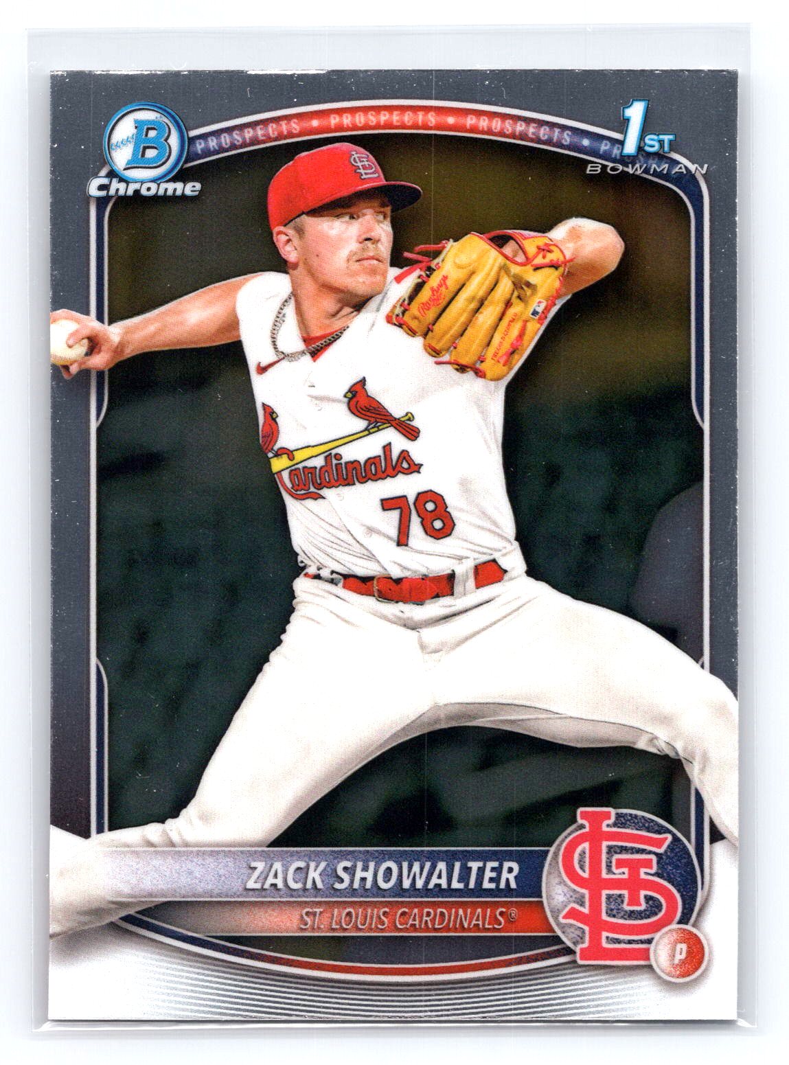 Zack Showalter 2025 1st Bowman Prospect Cardinals Zack Showalter 2025 1st Bowman Prospect Cardinals