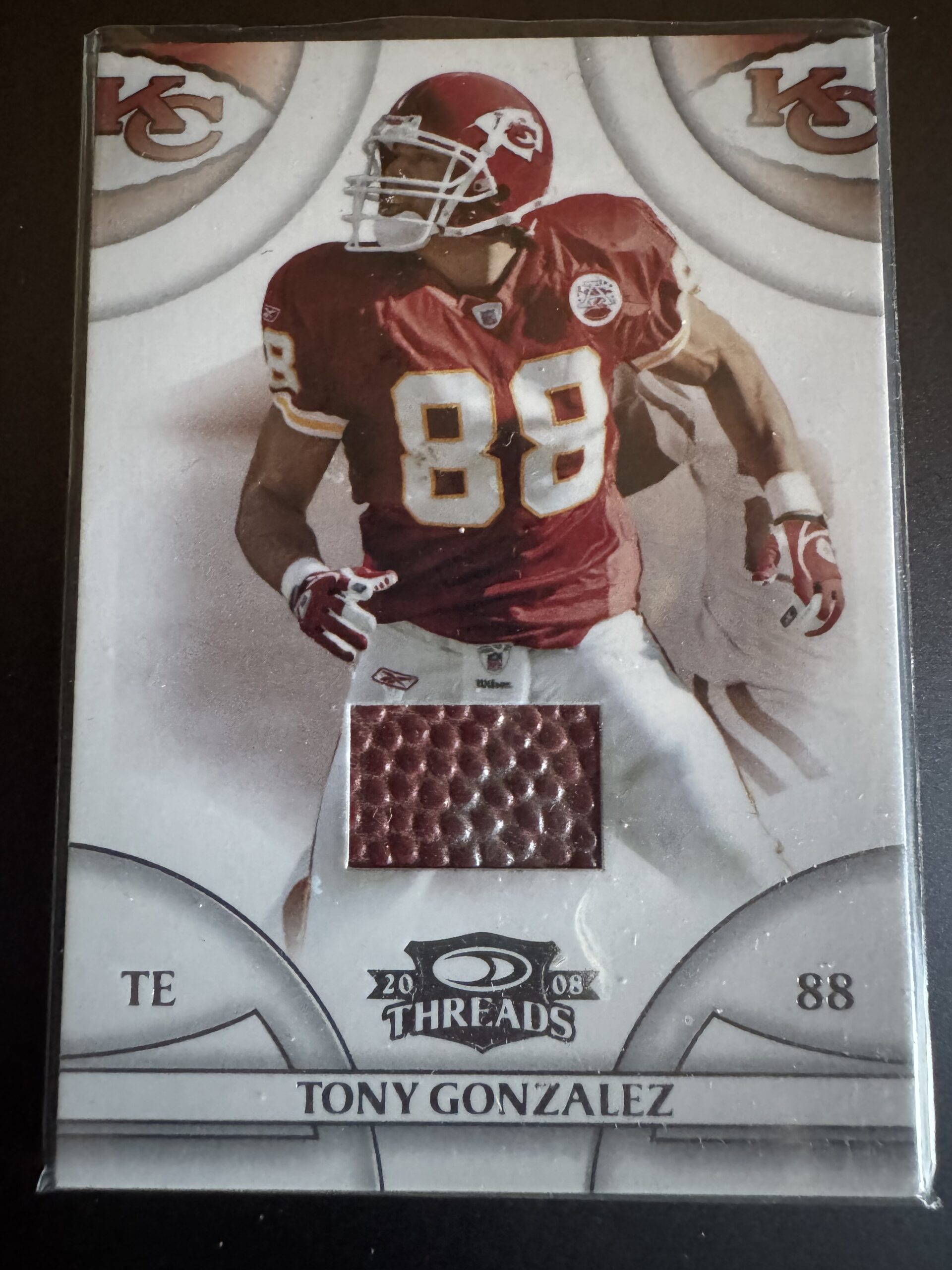 Tony Gonzalez Donruss 2008 Threads Patch /250 Chiefs Tony Gonzalez Donruss 2008 Threads Patch /250 Chiefs