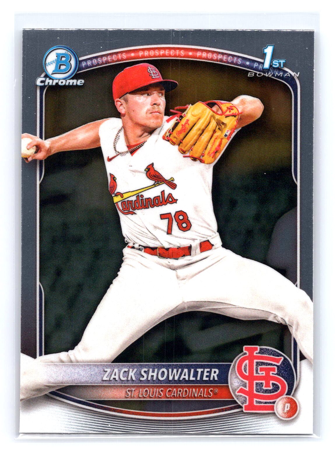 Zack Showalter 2025 1st Bowman Prospect Cardinals Zack Showalter 2025 1st Bowman Prospect Cardinals