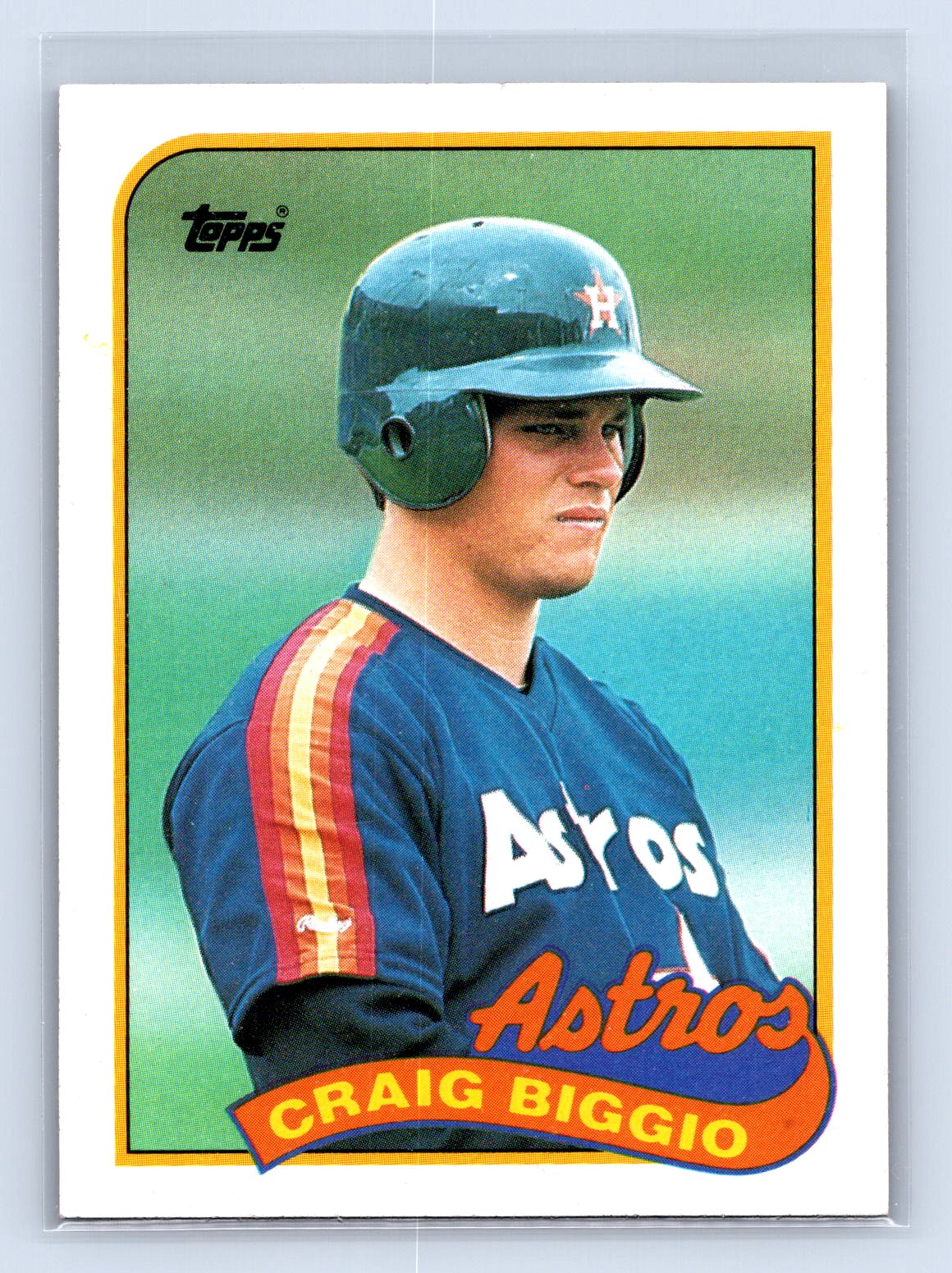 Craig Biggio Topps RC Rookie Astros Craig Biggio Topps RC Rookie Astros