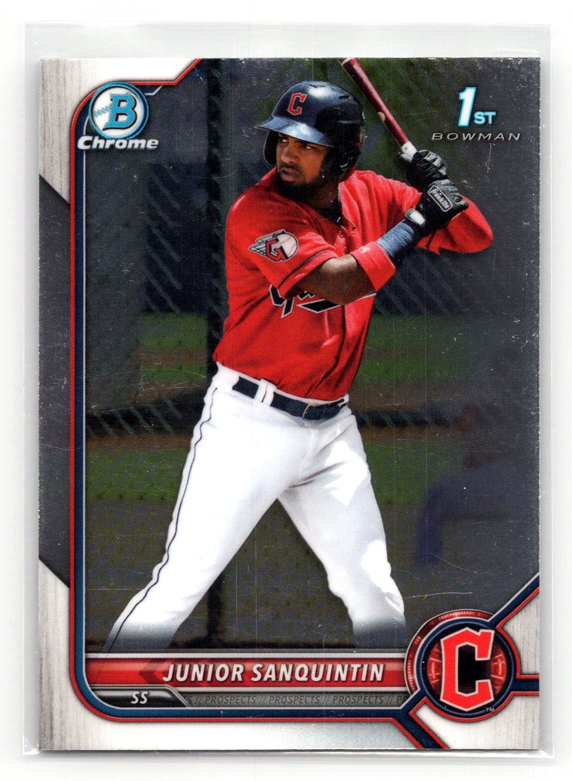 Junior Sanquintin 2022 1st Bowman Chrome Guardians Junior Sanquintin 2022 1st Bowman Chrome Guardians